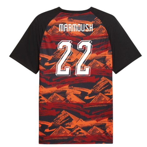 2026-2027 Egypt Warm Up Jersey (Black) (Marmoush 22)-SoccerKits Hub | Buy Soccer Jerseys Online